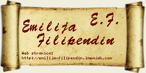 Emilija Filipendin vizit kartica